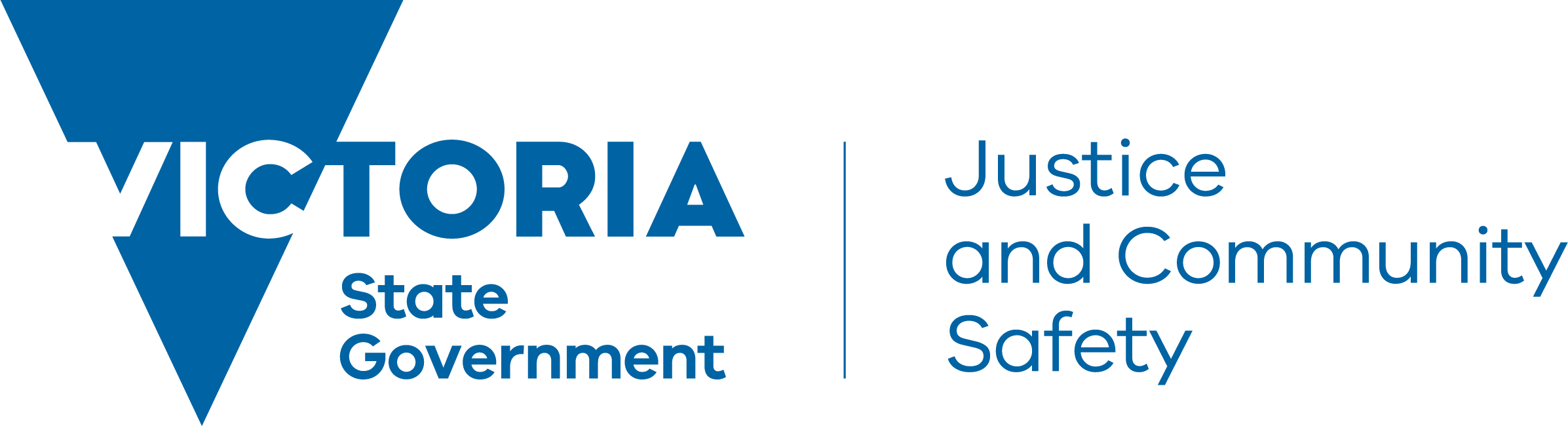Victoria -  Department of Justice and Community Safety logo